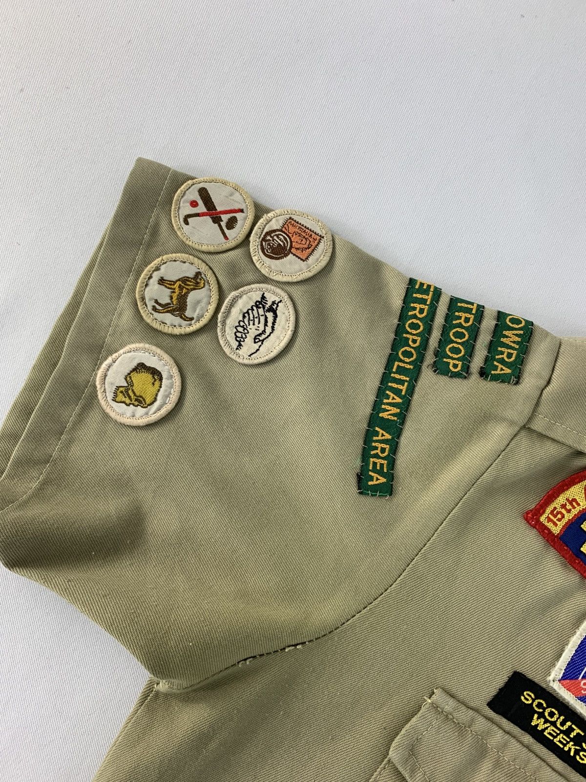 Uniform Wares 90s Boy Scout Of America Uniform Pioneer Oxford Button Up Size US S / EU 44-46 / 1 - 5 Thumbnail