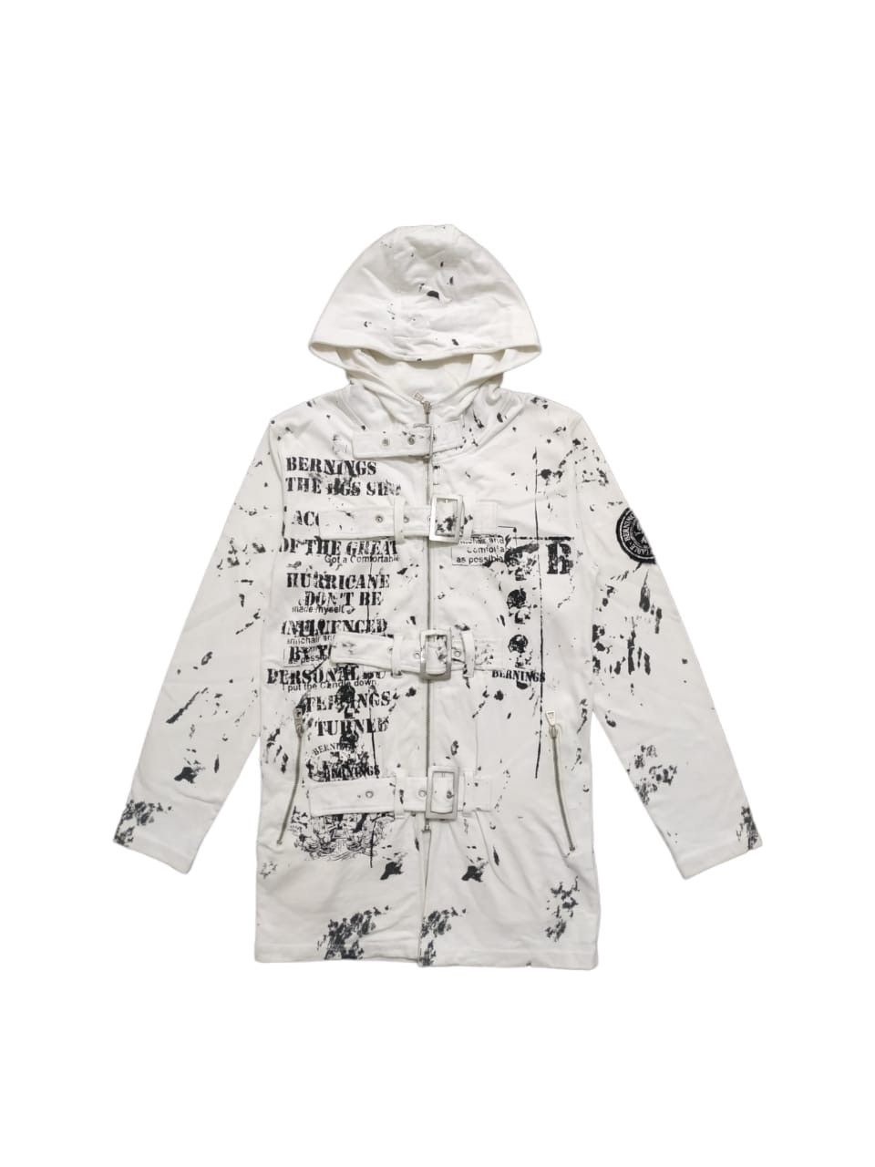 image of 20471120 x If Six Was Nine Needgonevintage Berningsho Splatter Seditionaries Hoodies in White (Size