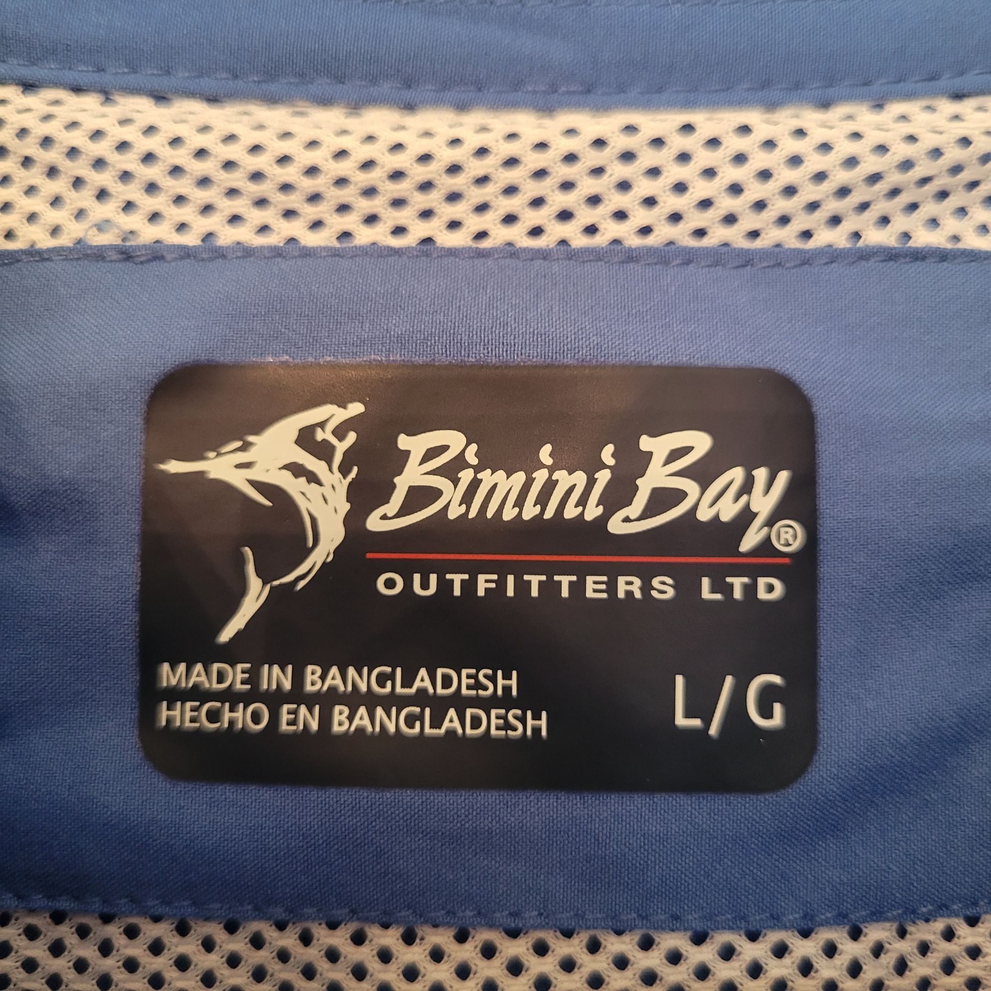 Vintage Bimini Bay Outfitters Blue Short Sleeve Fishing Shirt L Spor Size US L / EU 52-54 / 3 - 5 Thumbnail