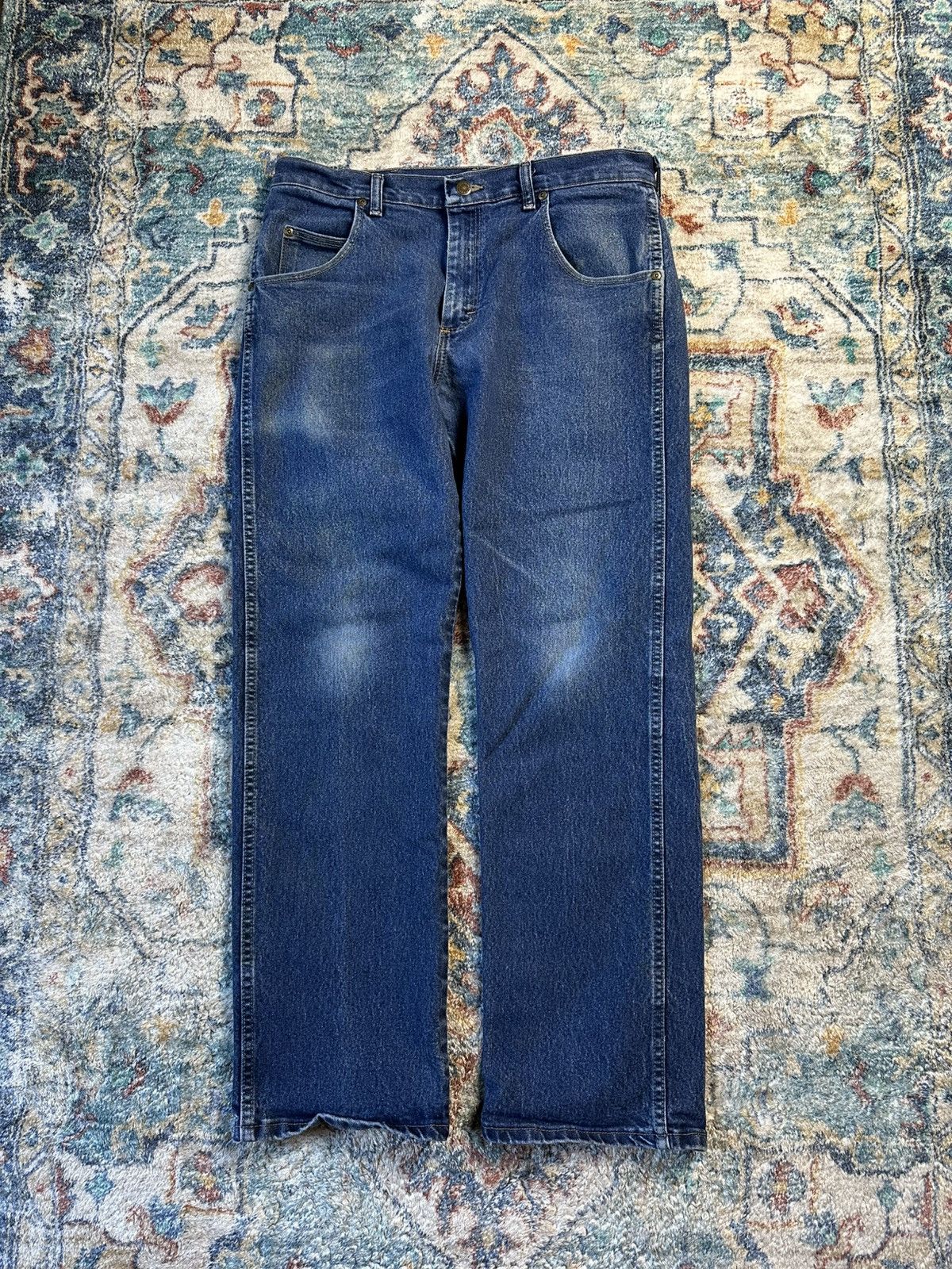 Wrangler Wrangler Dark Wash Jeans Size 34 Size US 34 / EU 50 - 2 Thumbnail