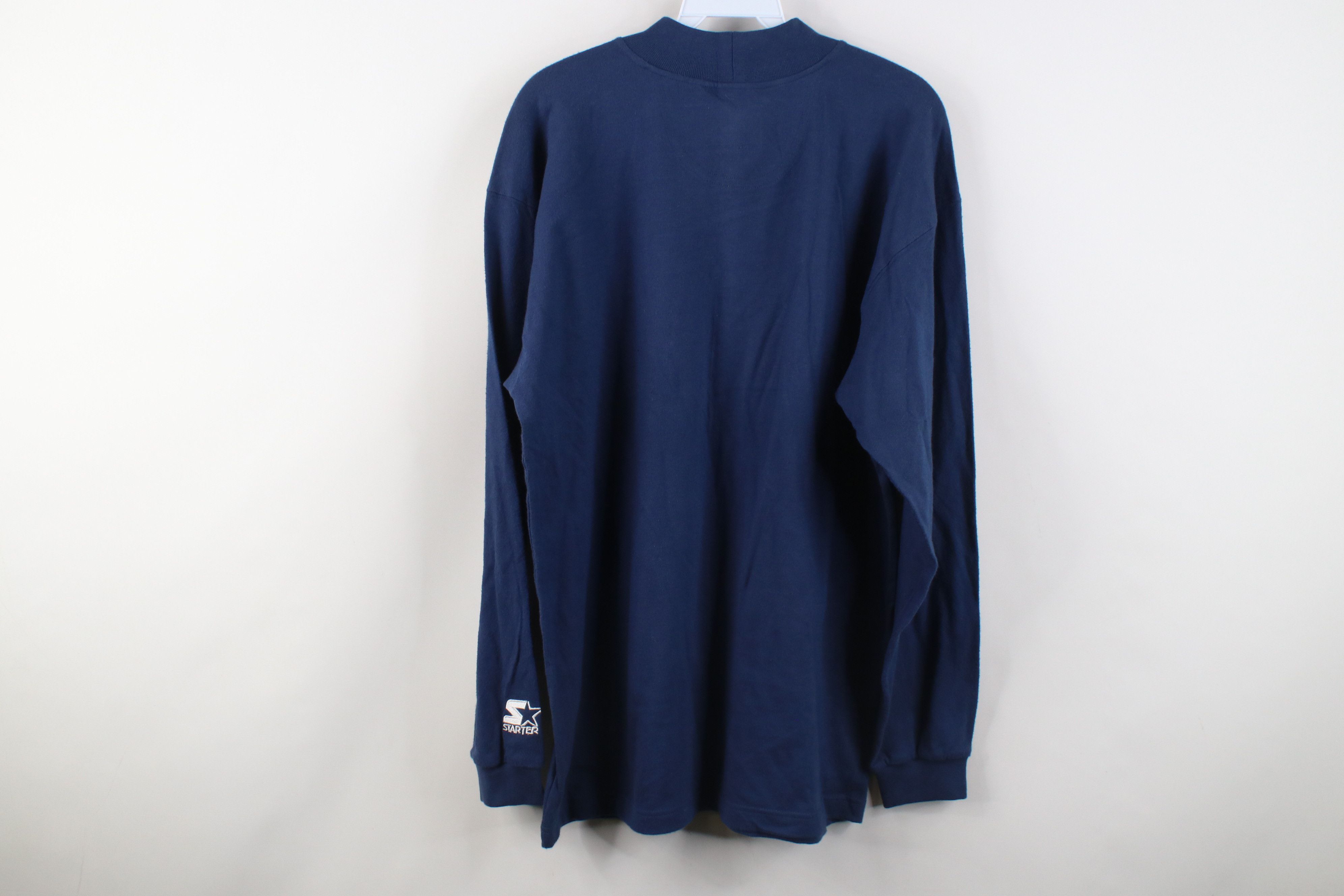 Starter Vintage 90s Starter University Mock Neck Long Sleeve T-Shirt Size US M / EU 48-50 / 2 - 13 Thumbnail