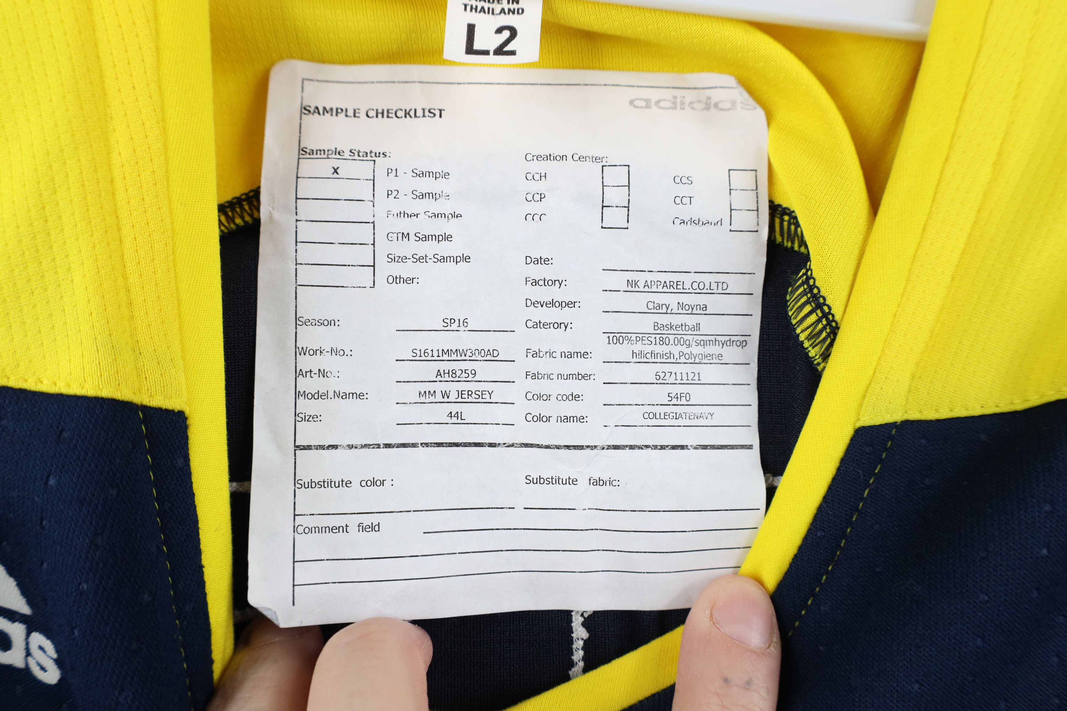 Adidas New Sample Adidas University of Michigan Basketball Jersey Size US L / EU 52-54 / 3 - 6 Thumbnail