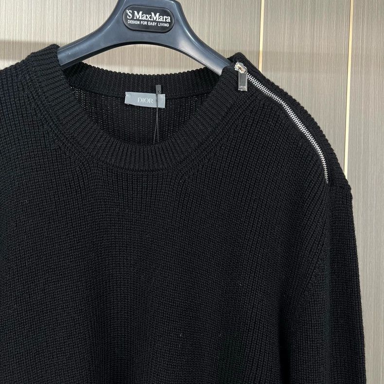 Dior Dior Letter Zip Knit Wool Sweater-2506 Size US XL / EU 56 / 4 - 3 Thumbnail