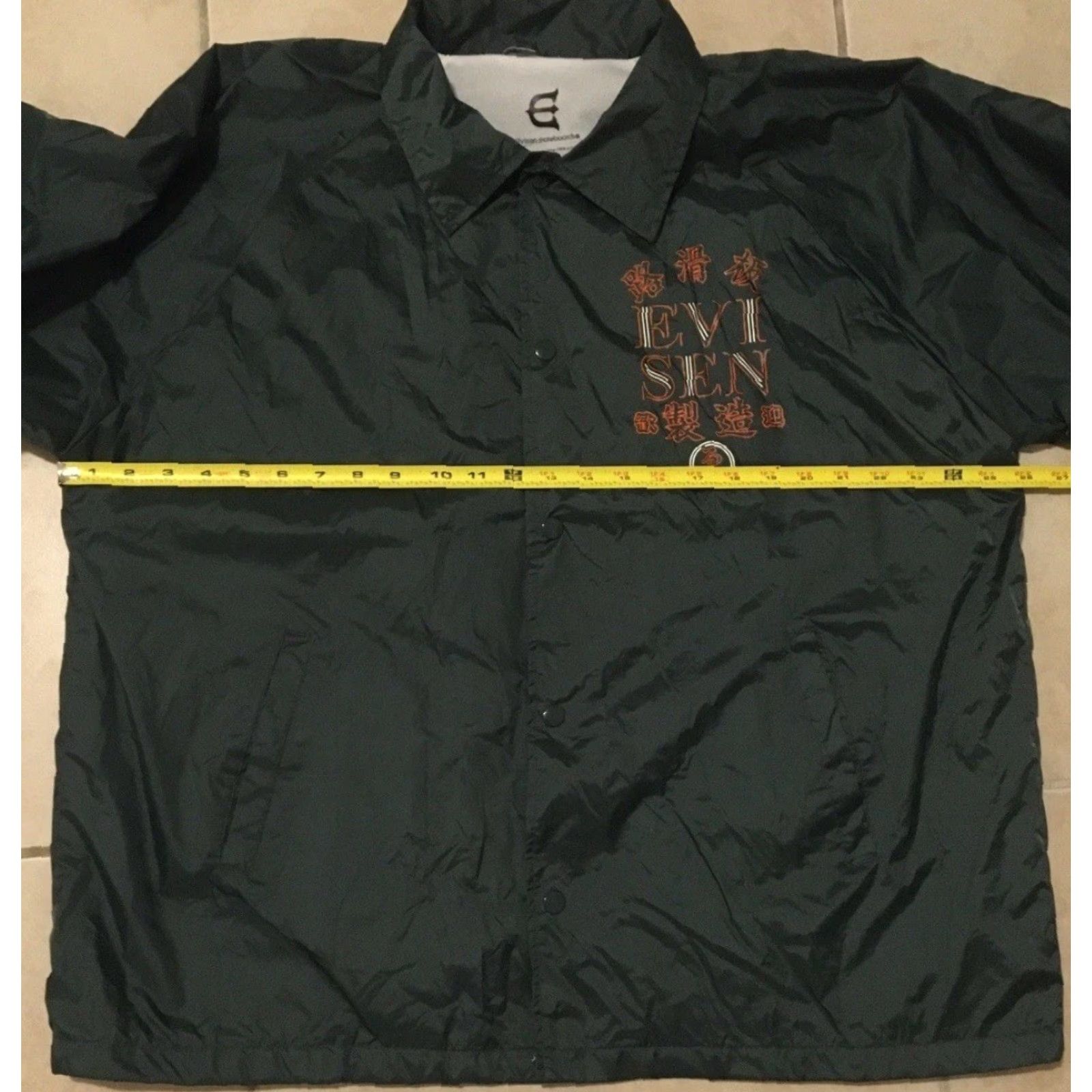 Vintage VINTAGE Evisen Skateboards Jacket XL Theories TOA Hopps Polar Isle Skate GX1000 Green 80s 90s Skateboarding Windbreaker Mens Size US XL / EU 56 / 4 - 6 Thumbnail