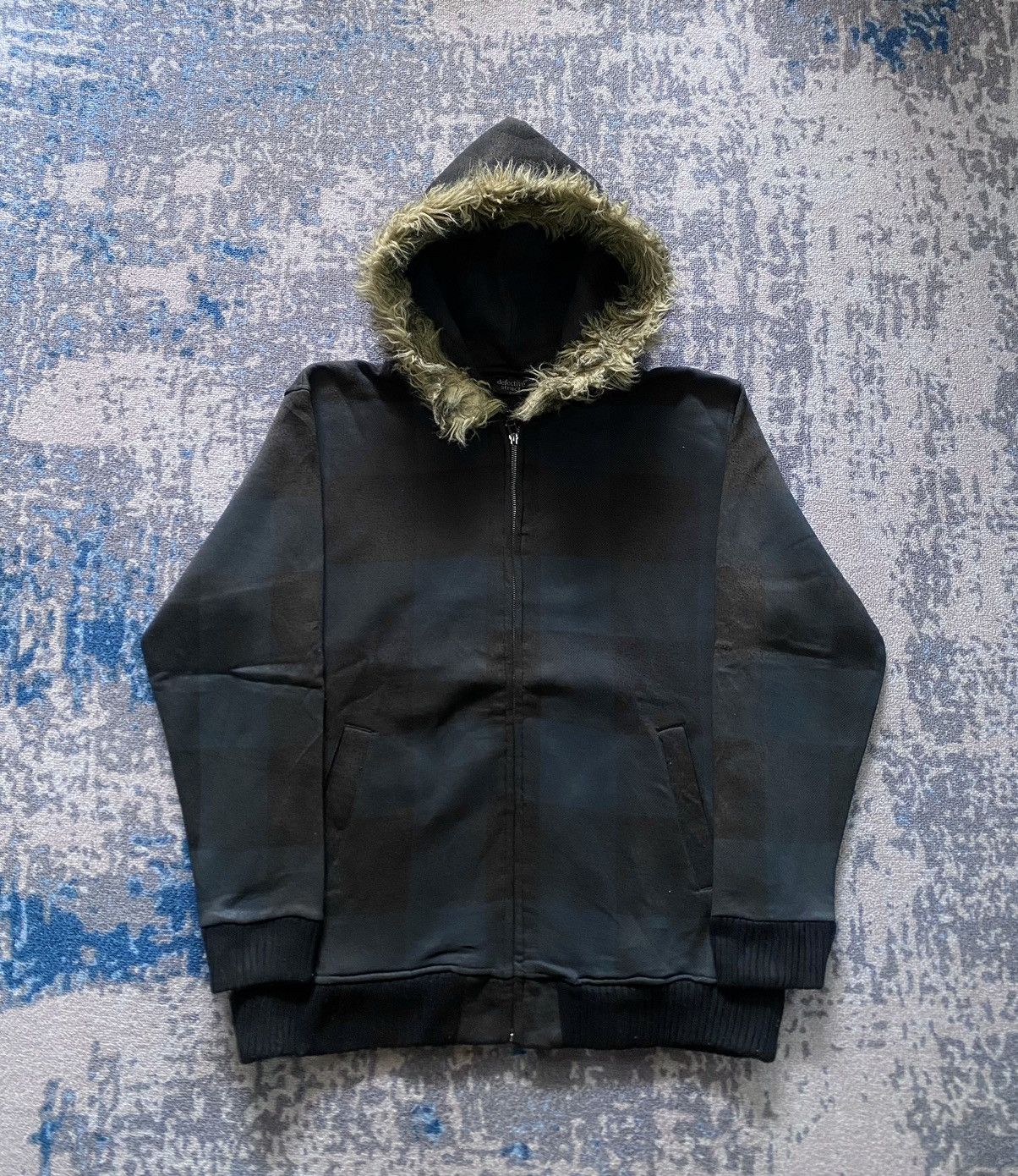 If Six Was Nine × Japanese Brand × Le Grande Bleu (L.G.B.) Japanes Defective Struct Fur Hoodie Ifsix vkei grunge style Size US L / EU 52-54 / 3 - 1 Thumbnail