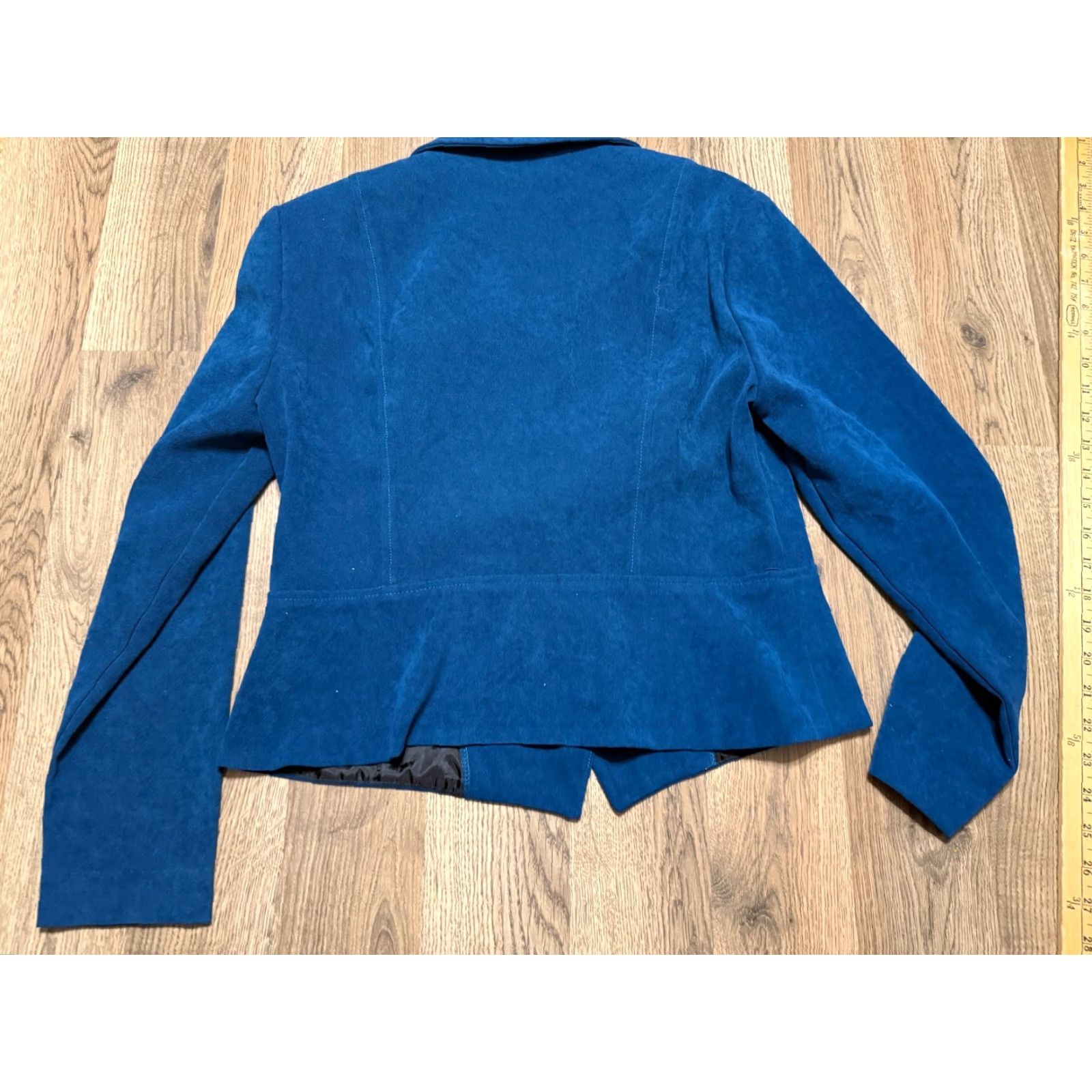 Vintage VINTAGE Briggs New York Jacket Womens 8 Petite Blue Blazer Padded Shoulders Button Up Size M / US 6-8 / IT 42-44 - 2 Thumbnail