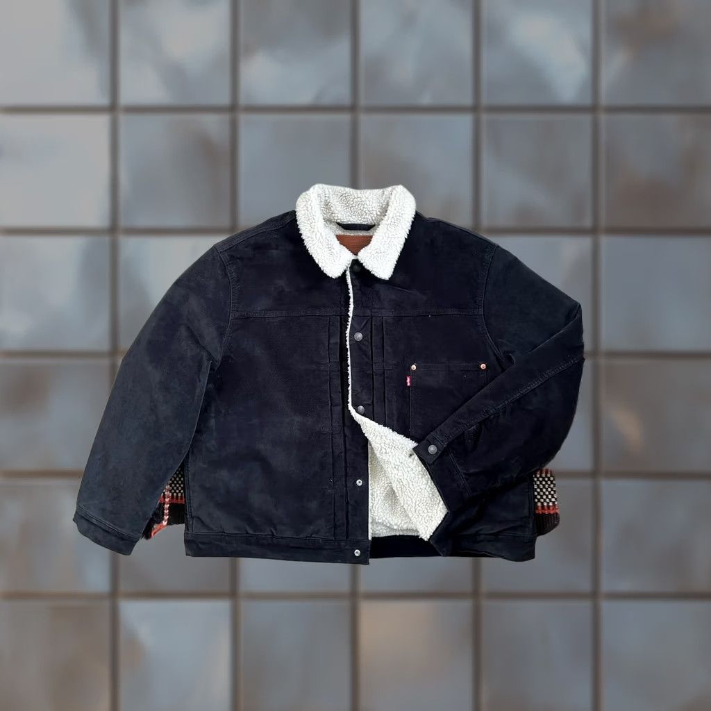 Levi's Levi's Trucker Jacket 2XL Black Mens Vintage N/A 90s Classic Hoodie? Size US XXL / EU 58 / 5 - 1 Thumbnail