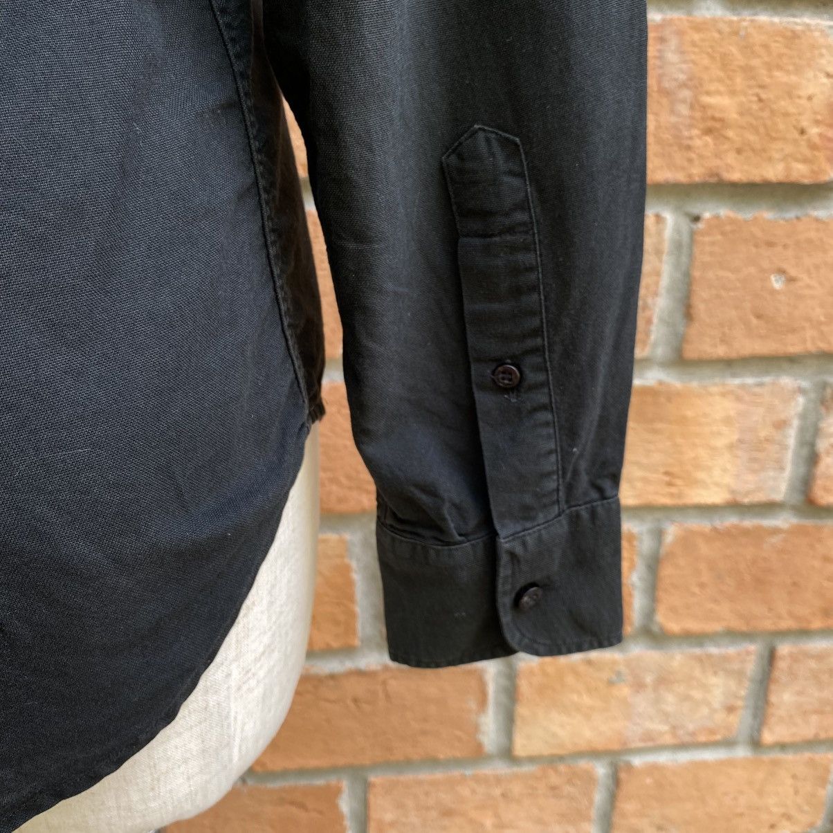 Dolce & Gabbana Dolce & Gabbana Black Fitted Long-Sleeve Collared Shirt Size S / US 4 / IT 40 - 9 Thumbnail