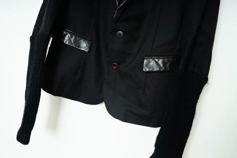 Undercover undercover size 2 Patchwork Wool Strap blazer 2503-Nextarro Size 36S - 4 Thumbnail
