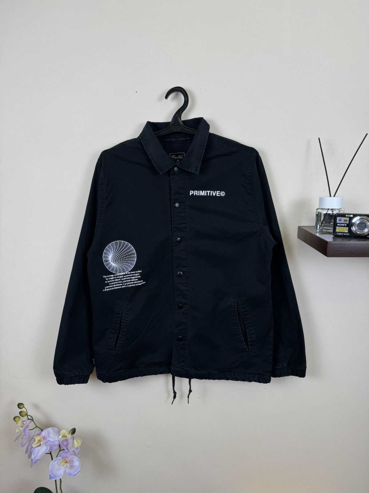 Primitive Primitive Moon Coach Jacket Skateboarding Streetwear L Hype Size US L / EU 52-54 / 3 - 1 Thumbnail