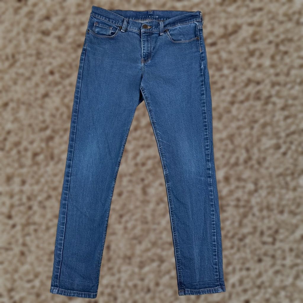 Mott & Bow Mott & Bow Jeans Juniors 3 Blue Denim Boyfriend Skinny Mid Rise 28x30 Jeans Womens Size 26" / US 2 / IT 38 - 1 Thumbnail