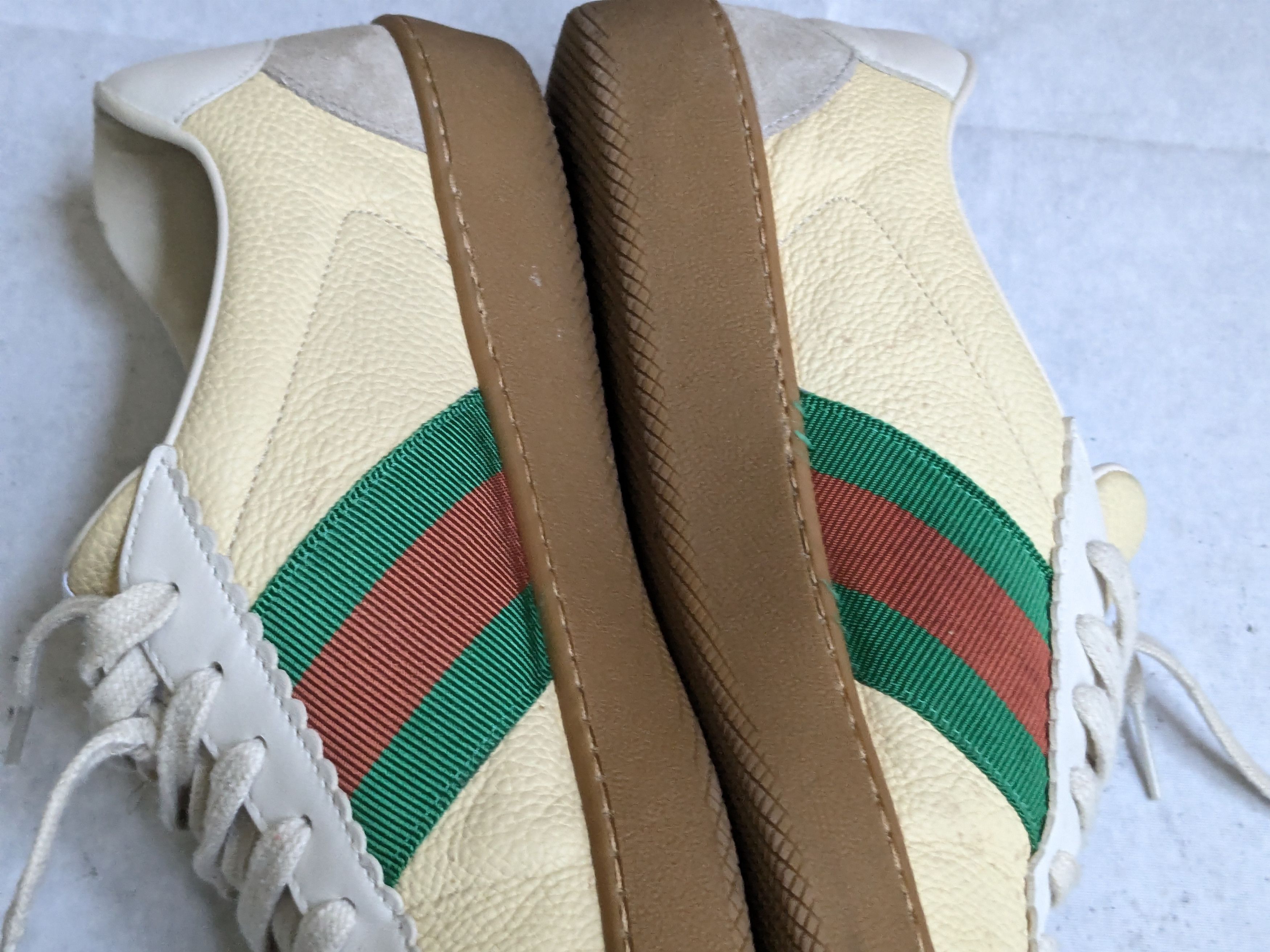 Gucci Gucci G74 Web Sneakers 521681 Yellow 10.5 Low Web Size US 10.5 / EU 43-44 - 11 Thumbnail