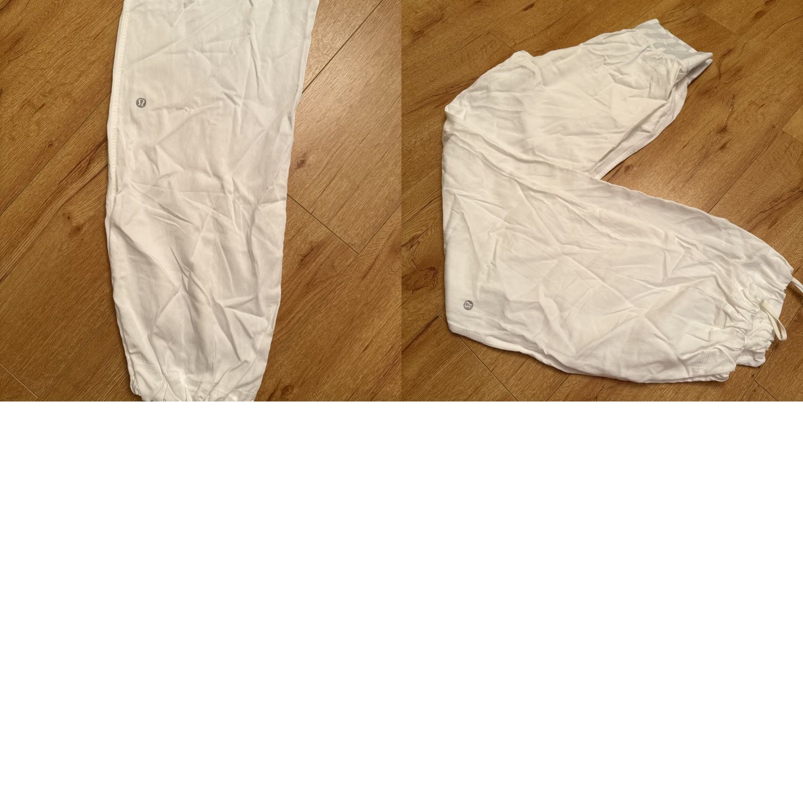 Lululemon Lululemon Studio Joggers Women 6 White Stripe Drawstring Ankle Wide-Leg Size 28" / US 6 / IT 42 - 8 Thumbnail