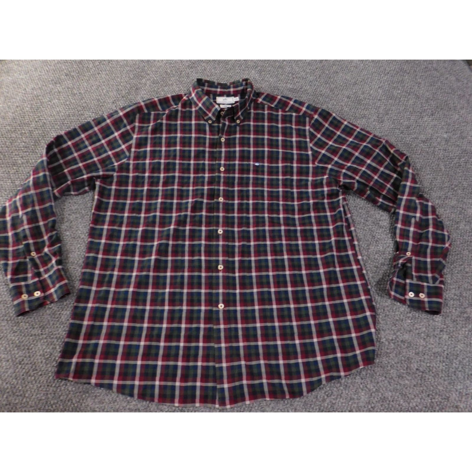 Southern Tide Southern Tide Shirt Mens XL Plaid Button-Down Classic Fit Blue Red Embroidered Fish Pocket Long Sleeve Button-Up Casual Preppy Size US XL / EU 56 / 4 - 2 Thumbnail