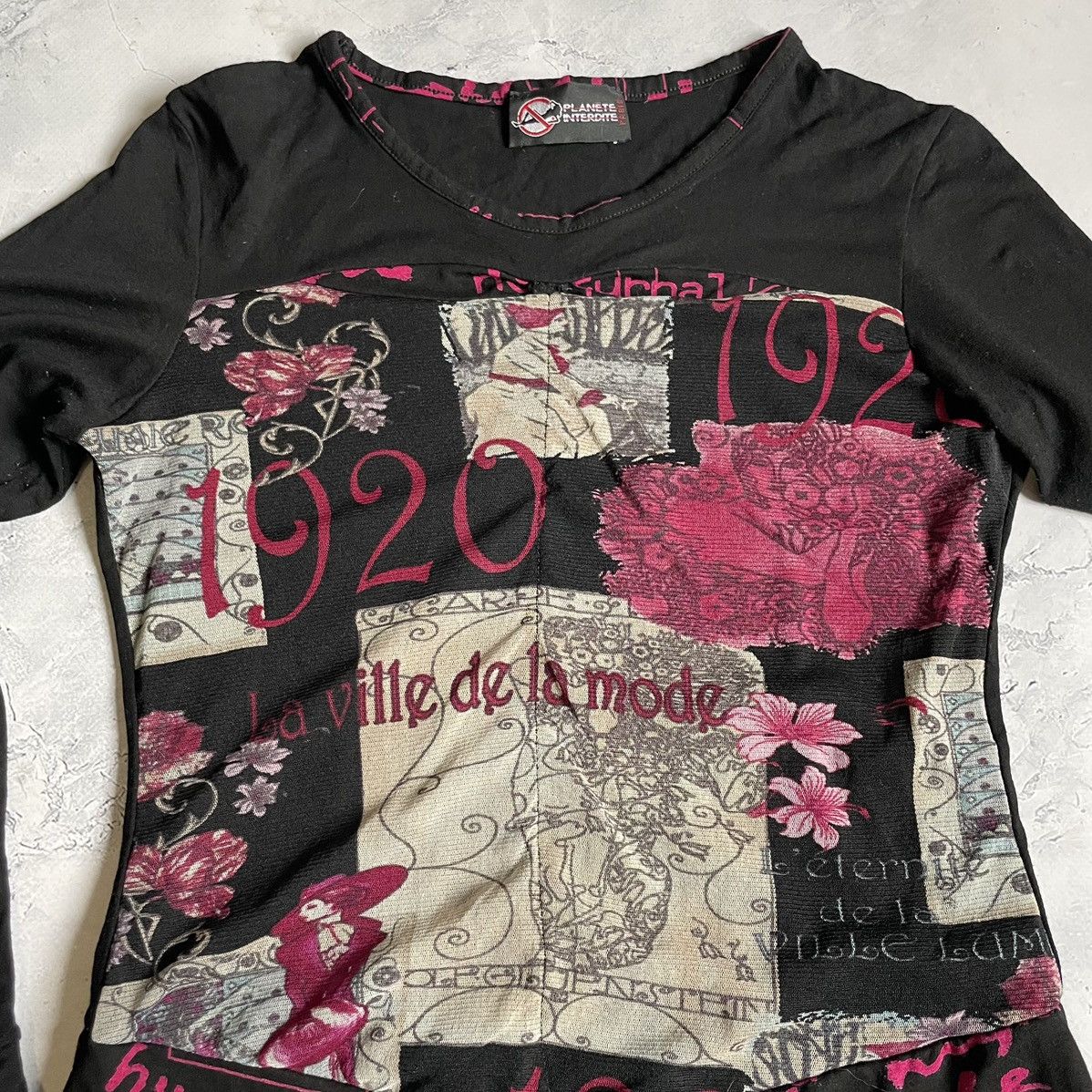 Diesel × Japanese Brand Vintage Avantgarde Printed Y2K Longsleeve Diesel Style Size S / US 4 / IT 40 - 2 Thumbnail