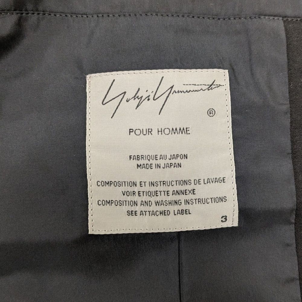 Yohji Yamamoto Yohji Yamamoto pour homme 17AW Leather Collar Design Jacket Size US L / EU 52-54 / 3 - 6 Thumbnail