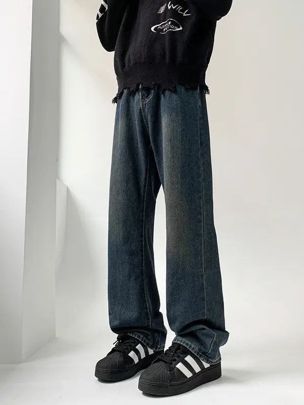 Japanese Brand × Jean Retro loose washed straight leg jeans Size US 32 / EU 48 - 2 Thumbnail