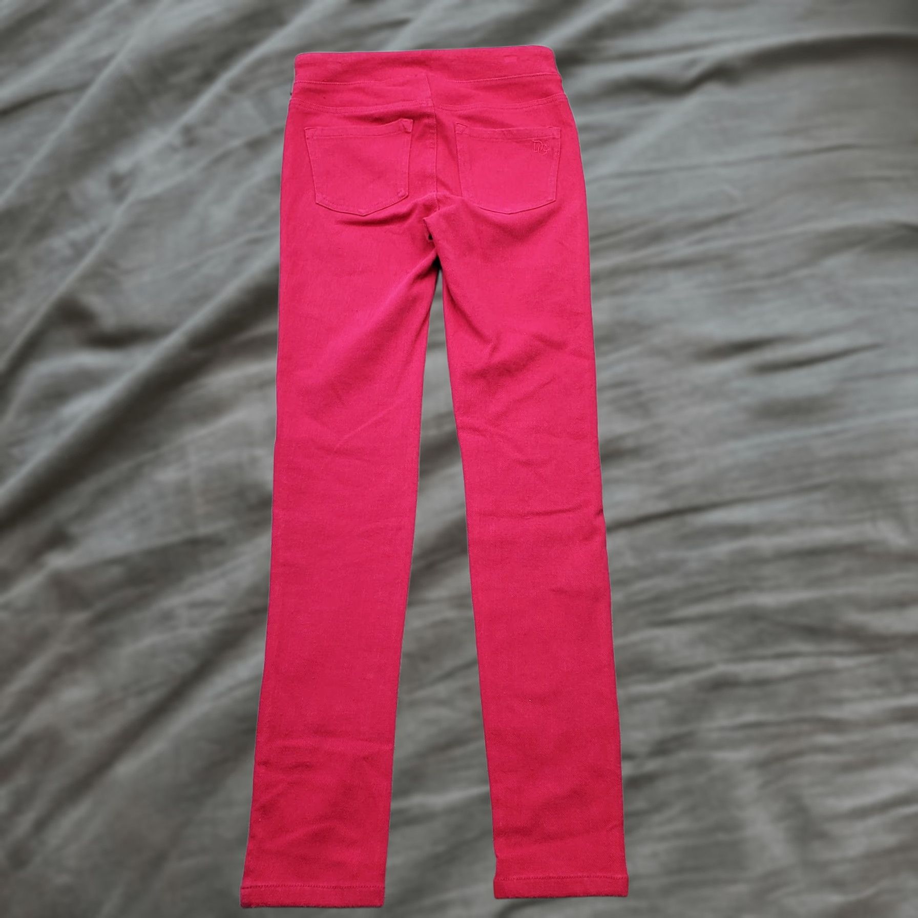 Denime Diane Gilman DG2 Skinny Jeans Womens XS Pink Denim Stretch Flat Front Pull On Jeans Size 26" / US 2 / IT 38 - 1 Thumbnail