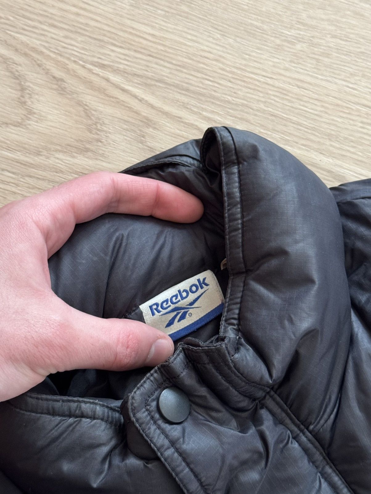 Reebok Vintage 90-00’s Reebok y2k Black Down Puffer Jacket Size US XL / EU 56 / 4 - 6 Thumbnail