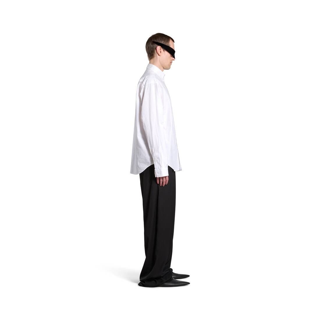 Balenciaga o1srvl11e0825 Political Stencil Shirt Large Fit in White Size US XL / EU 56 / 4 - 3 Thumbnail