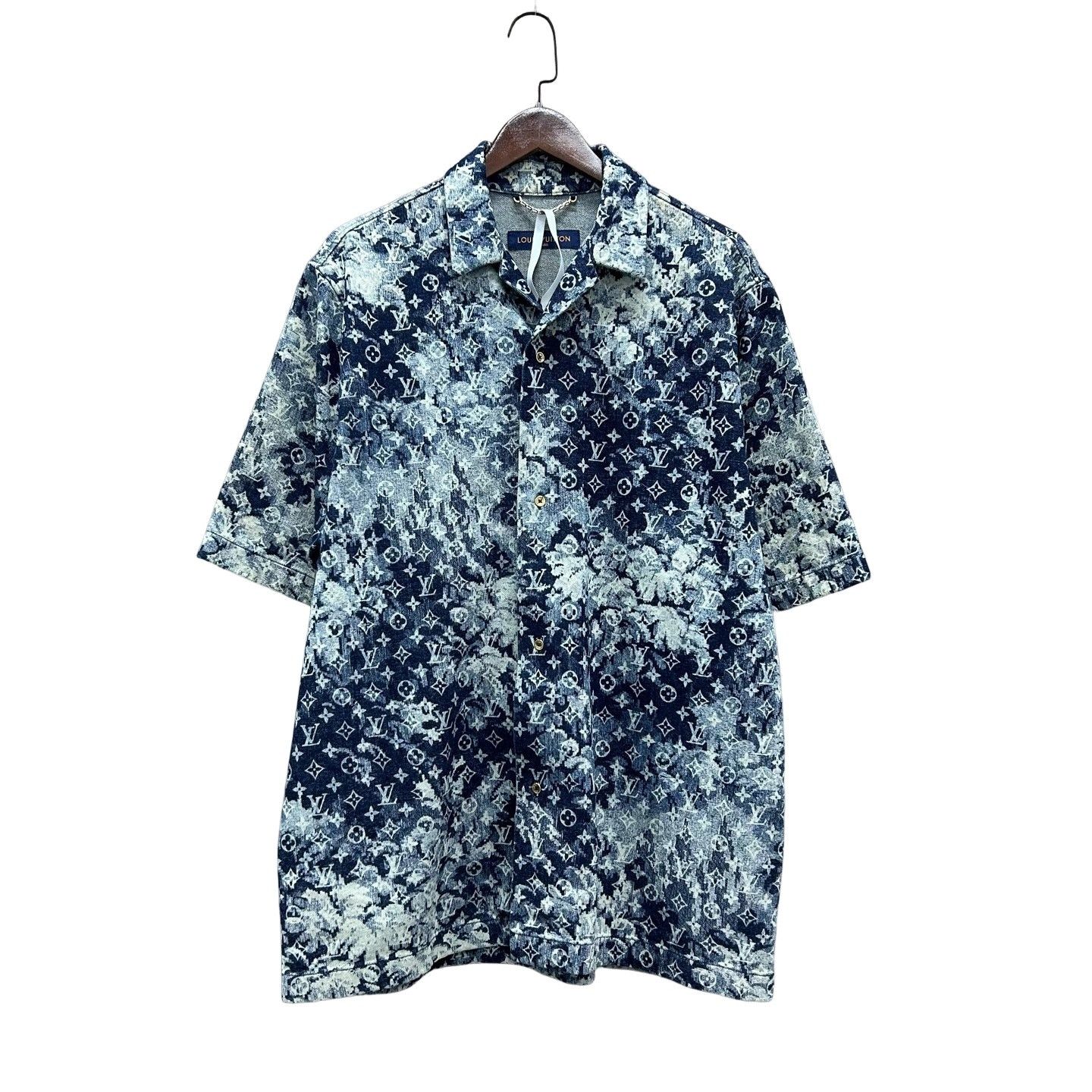 Louis Vuitton Louis Vuitton Monogram Denim Short Sleeve Shirt XL Size US XL / EU 56 / 4 - 1 Thumbnail