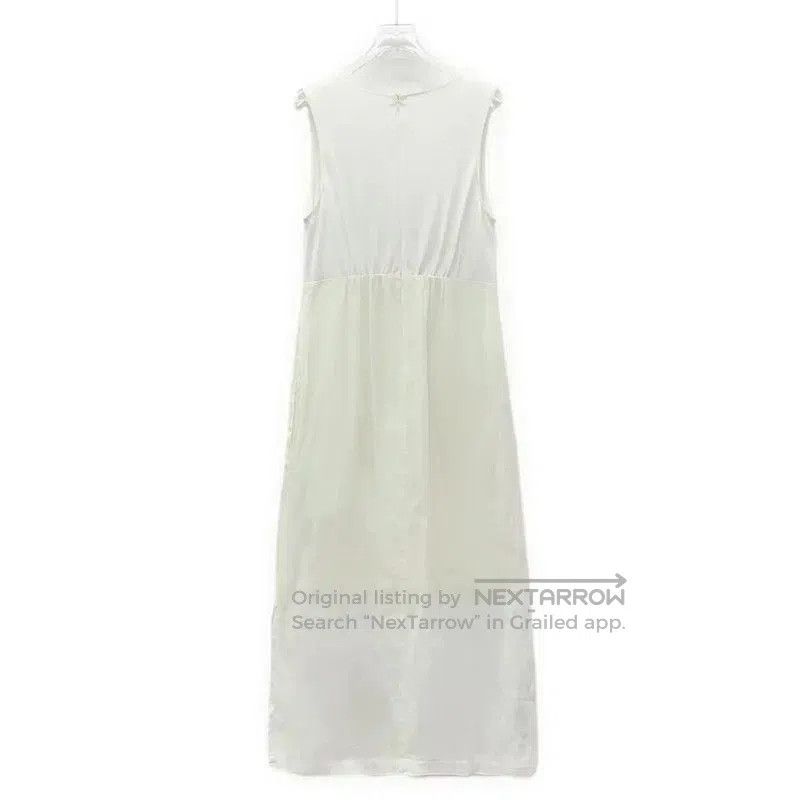 Max Mara MaxMara White Viscose Sleeveless Dress . Size XXS / US 00 / IT 34 - 2 Thumbnail