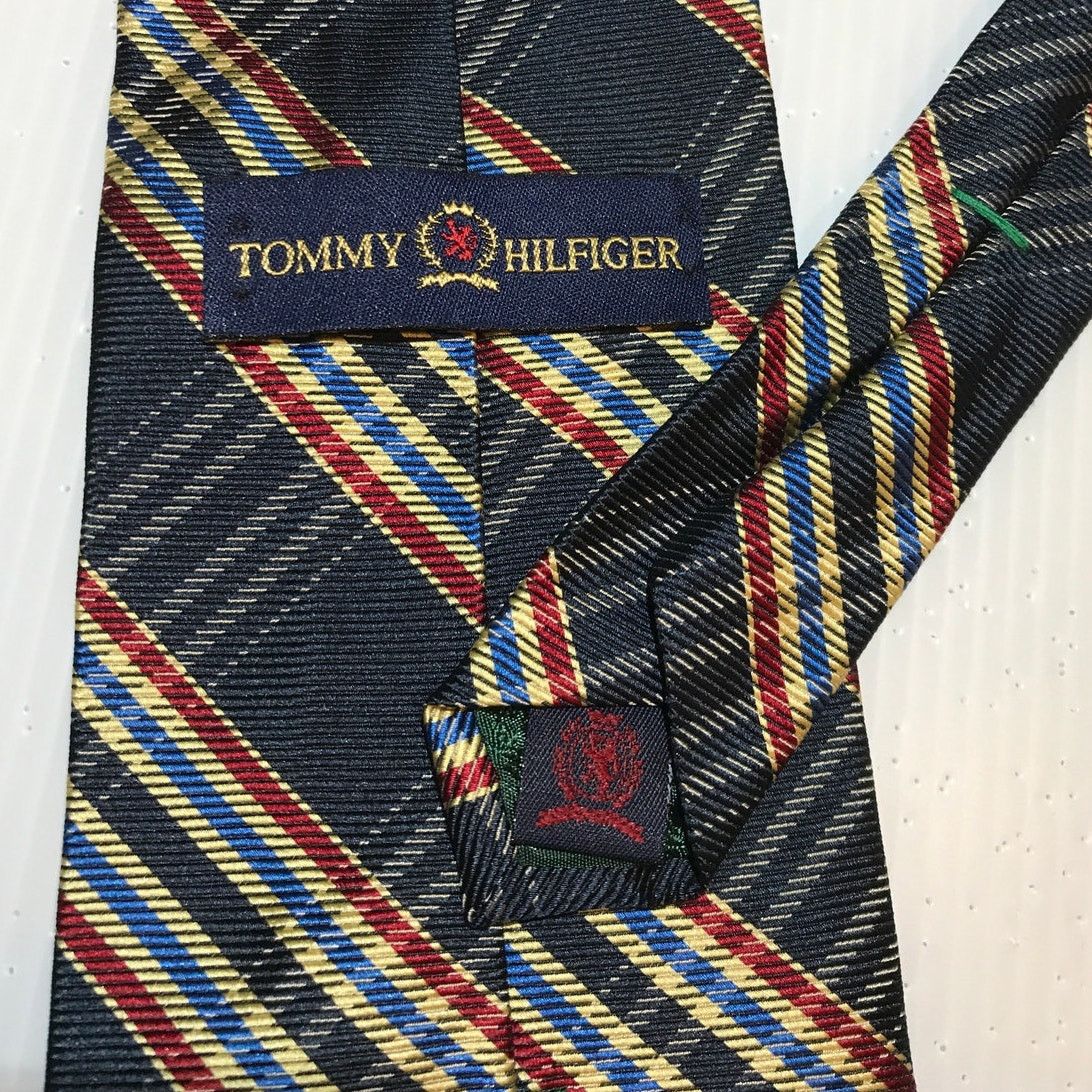 Tommy Hilfiger Tommy Hilfiger Plaid Italian Silk Classic Wide Necktie Size ONE SIZE - 4 Thumbnail