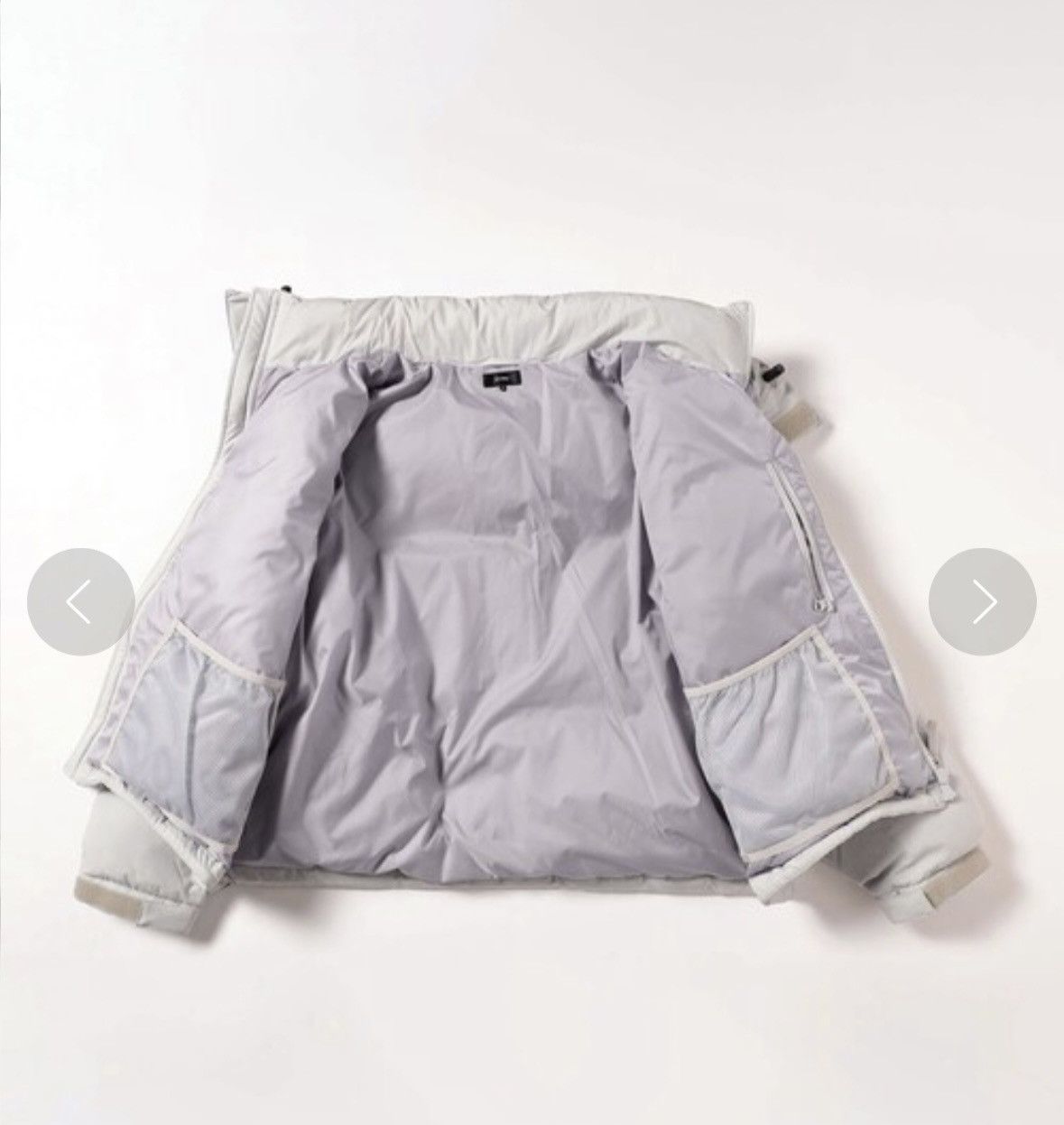 Beams Japan Beams Silver Grey Cropped down Jacket (Size M) Size US M / EU 48-50 / 2 - 3 Thumbnail