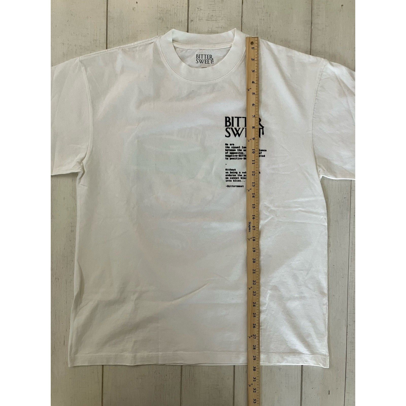 Other Bittersweet Pain Is Bliss Statement T-Shirt Puff Print L Rel Size US L / EU 52-54 / 3 - 6 Thumbnail