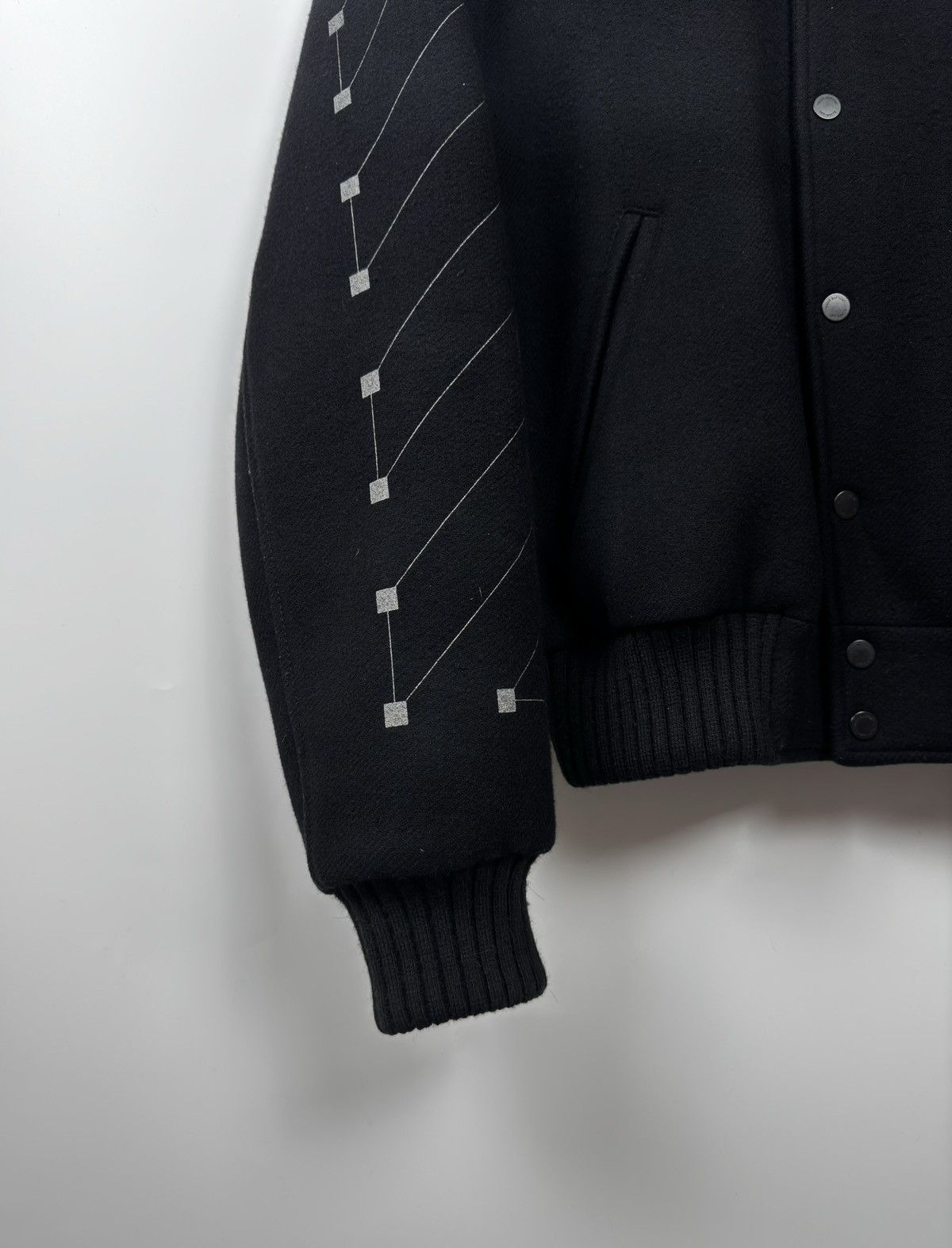 Off-White Off-White Logo Varsity Virgin Wool Jacket Size US M / EU 48-50 / 2 - 3 Thumbnail