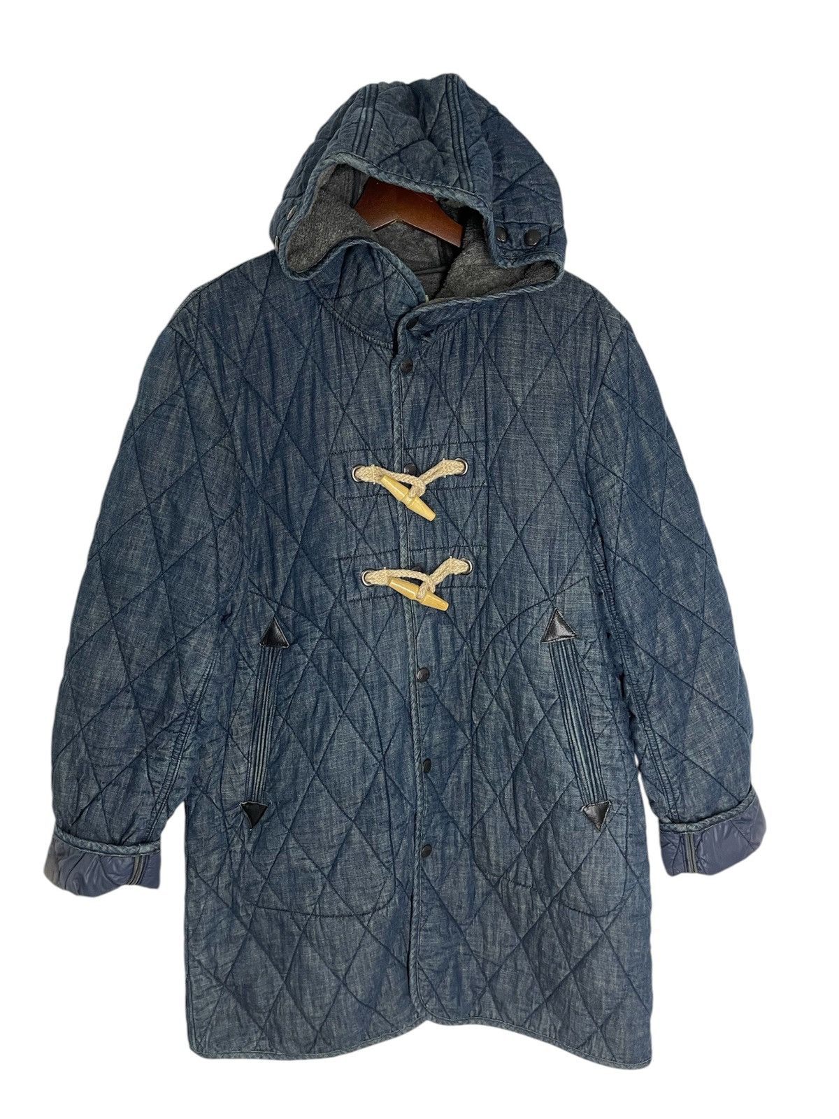 OMNIGOD VINTAGE OMNIGOD INDIGO BLUE QUILTS PARKAS Size US L / EU 52-54 / 3 - 1 Thumbnail