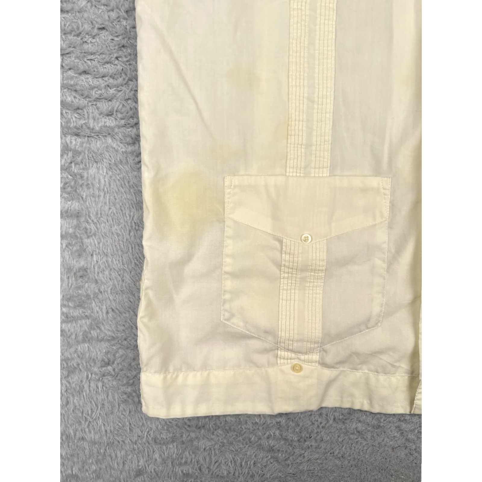 Vintage VINTAGE Monte Carlo Shirt Mens Short Sleeve Hawaiian Yellow 4 Pocket Poly Blend S Aloha Beach Mens Size US S / EU 44-46 / 1 - 6 Thumbnail