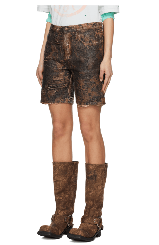 Acne Studios BNWT SS25 ACNE STUDIOS LOOSE FIT DENIM MONOGRAM SHORTS 46 Size US 30 / EU 46 - 21 Thumbnail