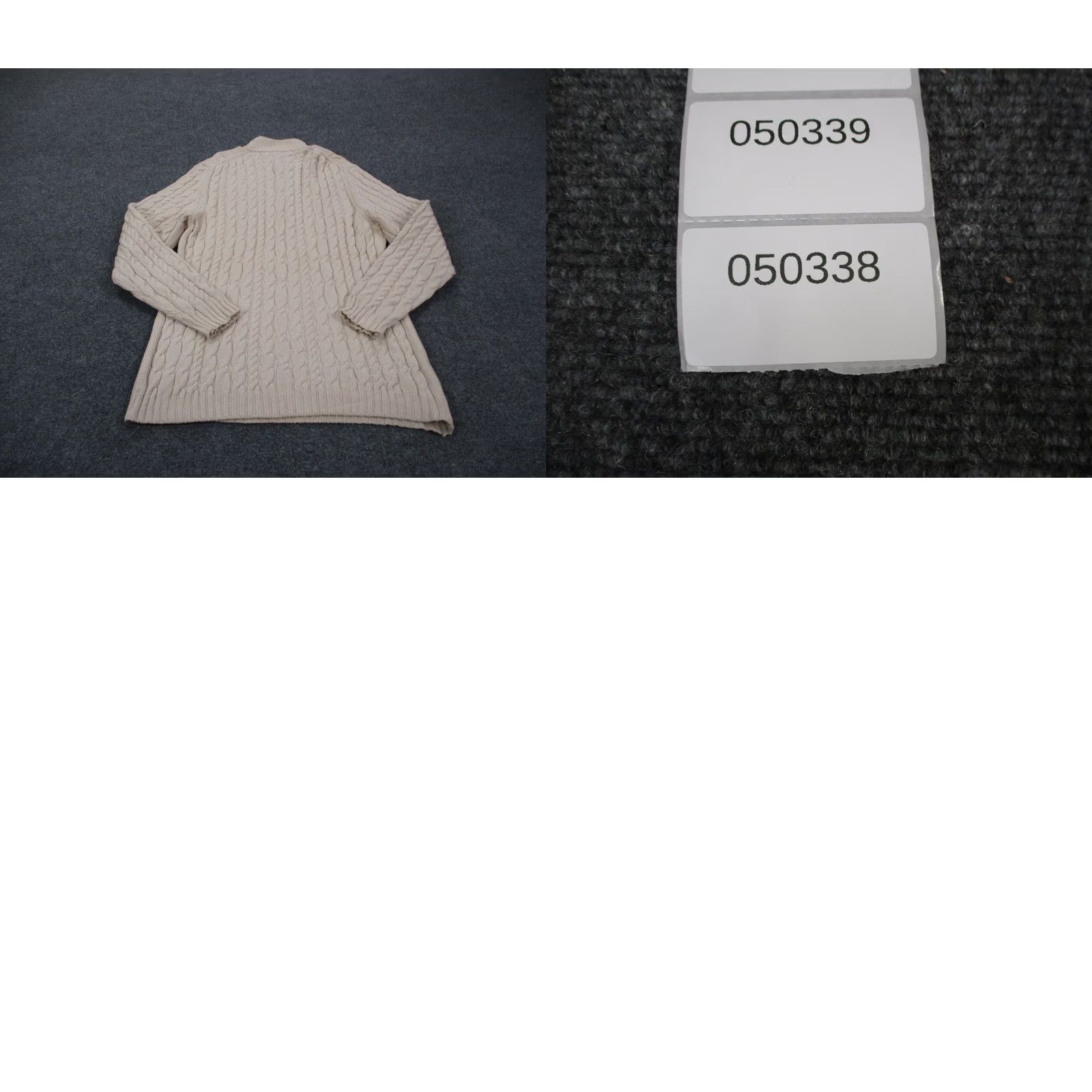 Brooks Brothers Brooks Brothers Sweater Women L Beige Wool Cable Knit Relaxed Fisherman Chunky Pullover Seasonal Outdoor 90s Mens Womens Boys Girls Size L / US 10 / IT 46 - 8 Thumbnail