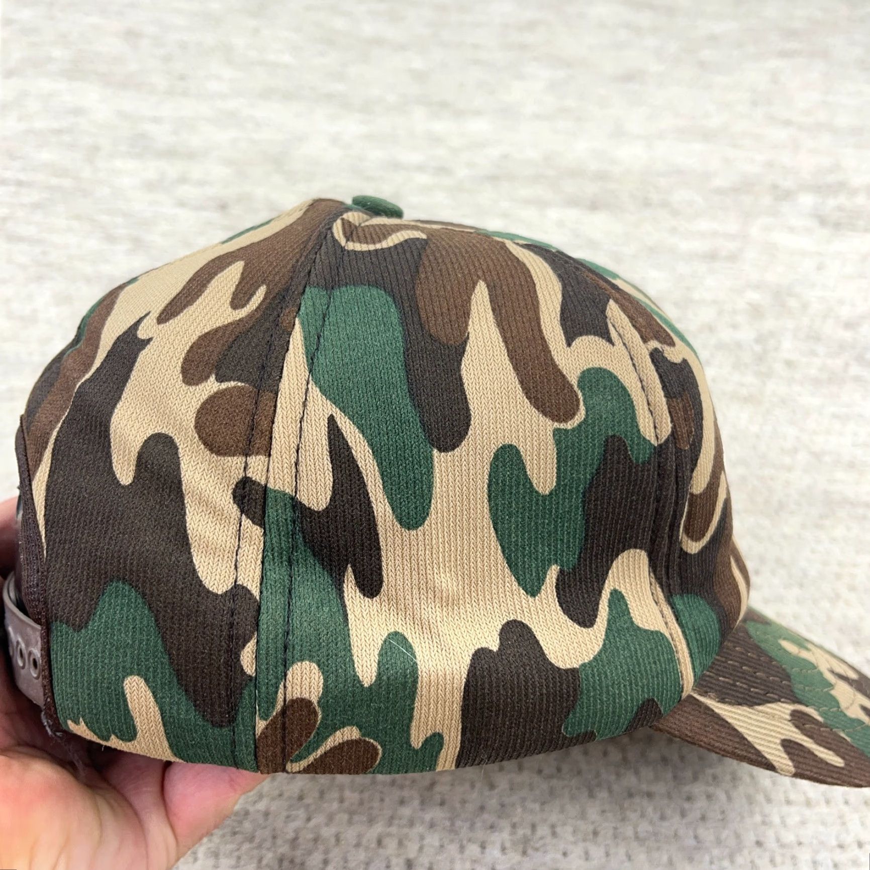 Vintage VINTAGE Camo Trucker Hat Cap SnapBack Made In USA 80s 90s Northern Engraving Size ONE SIZE - 6 Thumbnail