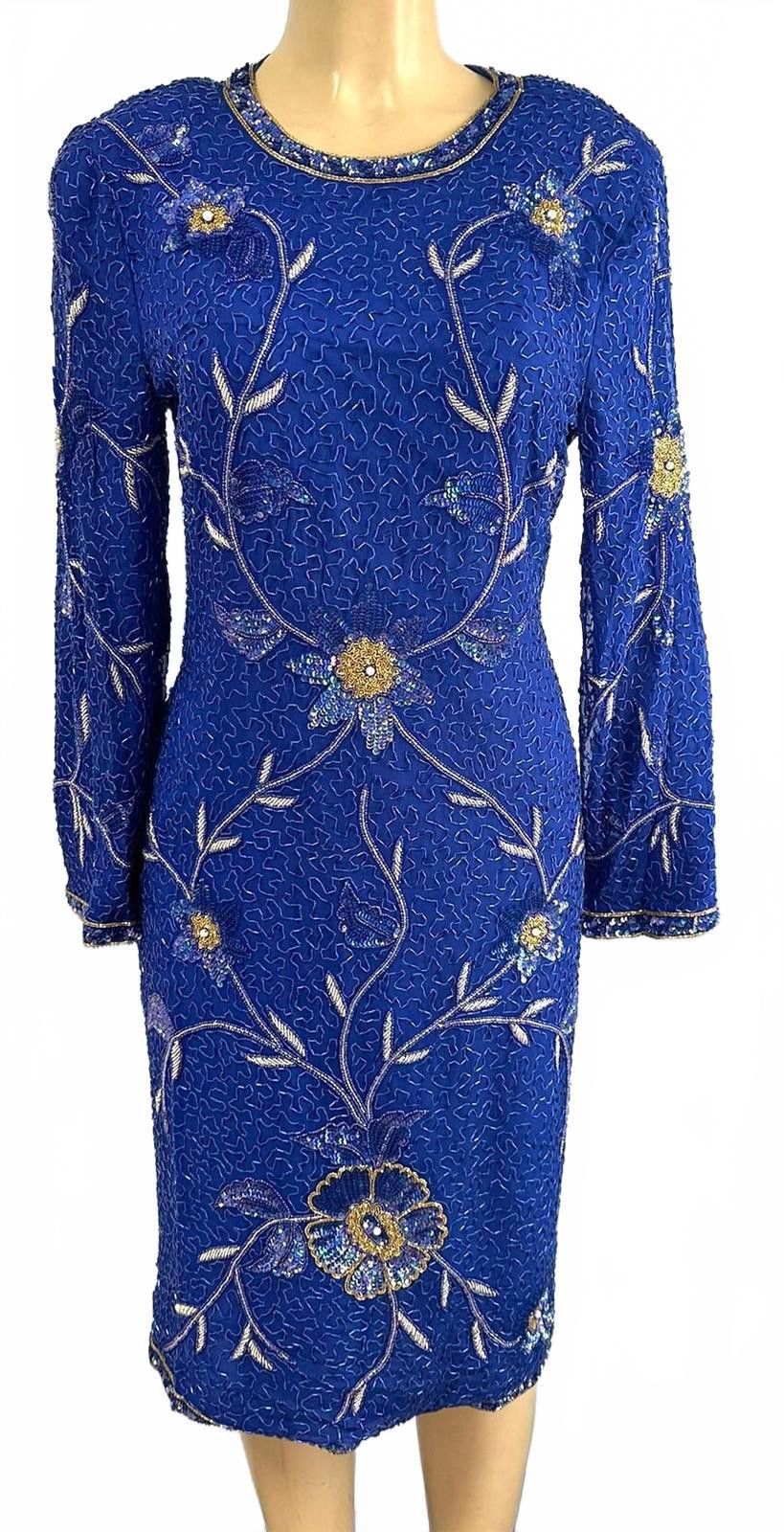 Other Sequin Beaded Dress Royal Blue size 12 Size XL / US 12-14 / IT 48-50 - 1 Preview