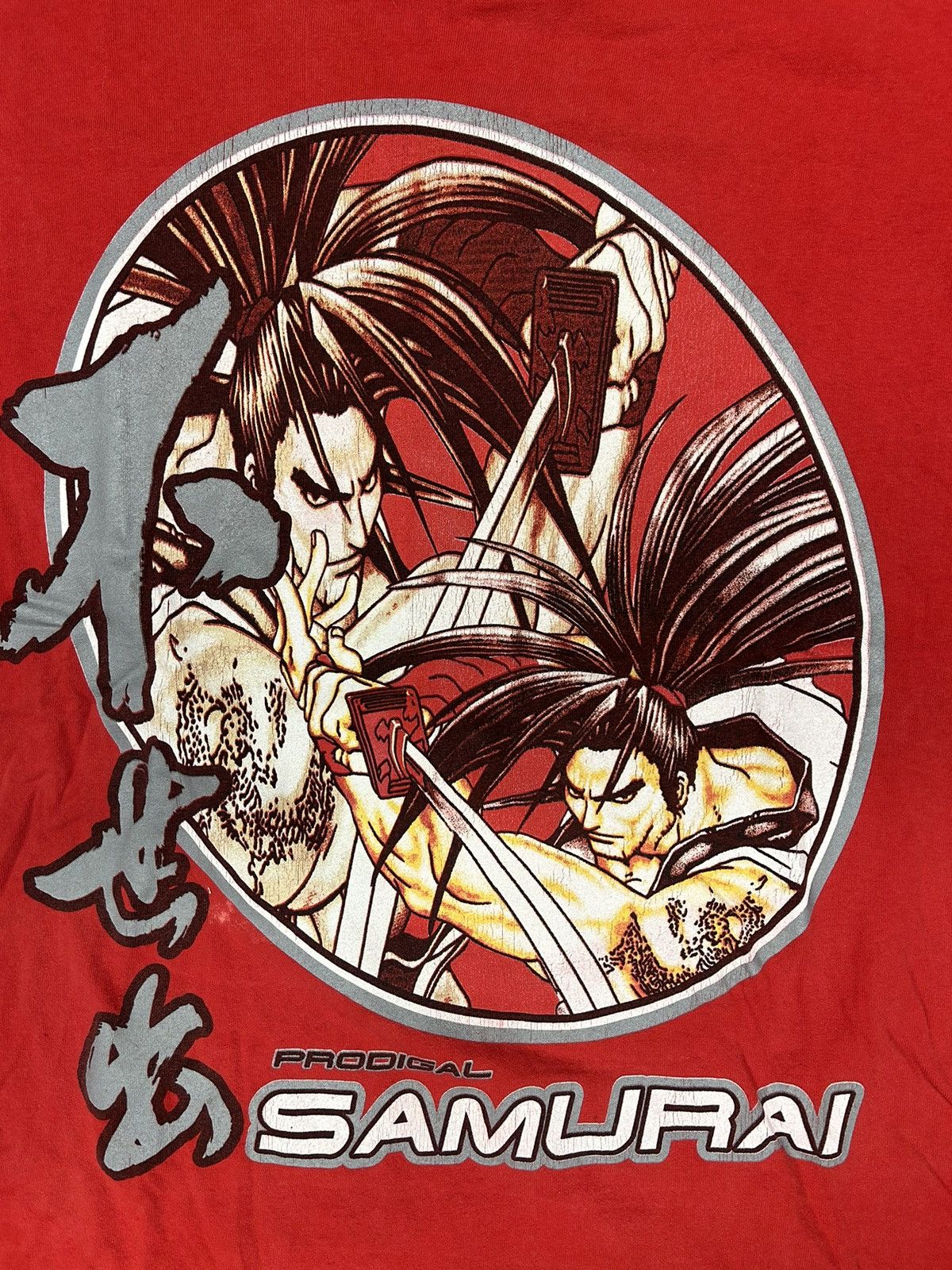 Japanese Brand × Vintage Crazy Rare Vintage 90s Prodigal Samurai Anime Tee Shirt Size US XL / EU 56 / 4 - 3 Thumbnail