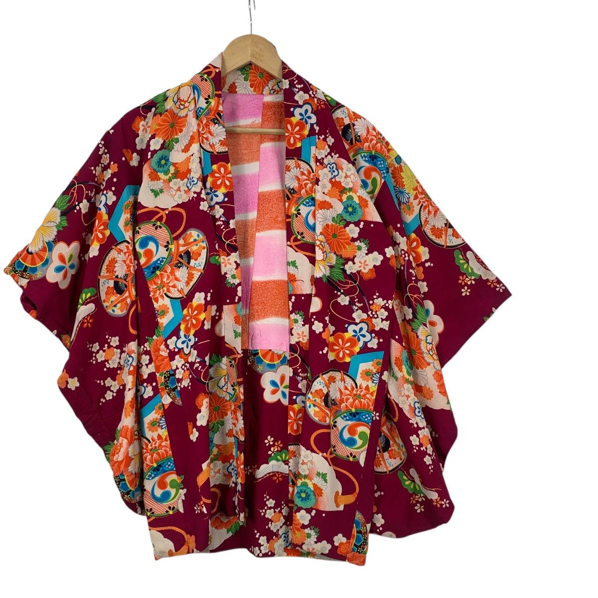 Vintage Vintage 70s KIMONO TEMPLE FLORAL JAPAN Traditional Geisha Size M / US 6-8 / IT 42-44 - 4 Thumbnail