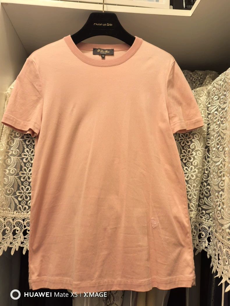 Loro Piana Loro Piana Pink Cotton Short-Sleeve T-shirt - dmc Size US M / EU 48-50 / 2 - 1 Thumbnail