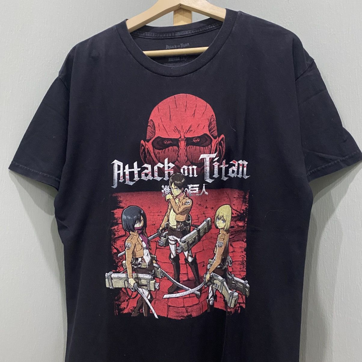 Anime Official Attack on Titan Eren Mikasa Armin Graphic Tee Size US L / EU 52-54 / 3 - 3 Thumbnail