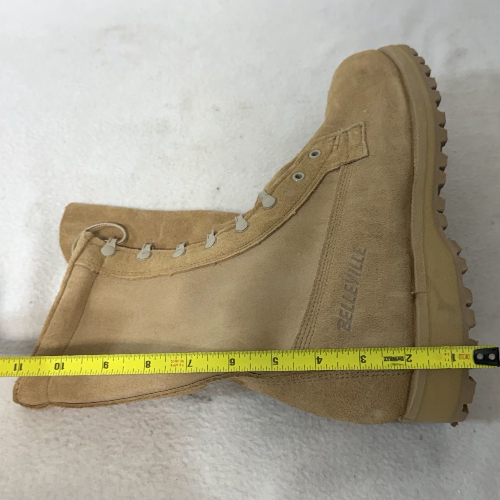 Vibram Belleville Boots Men's 11 R Gore-Tex Vibram Military Mid-Calf Tan Boots Waterproof Durable Size US 11 / EU 44 - 2 Thumbnail