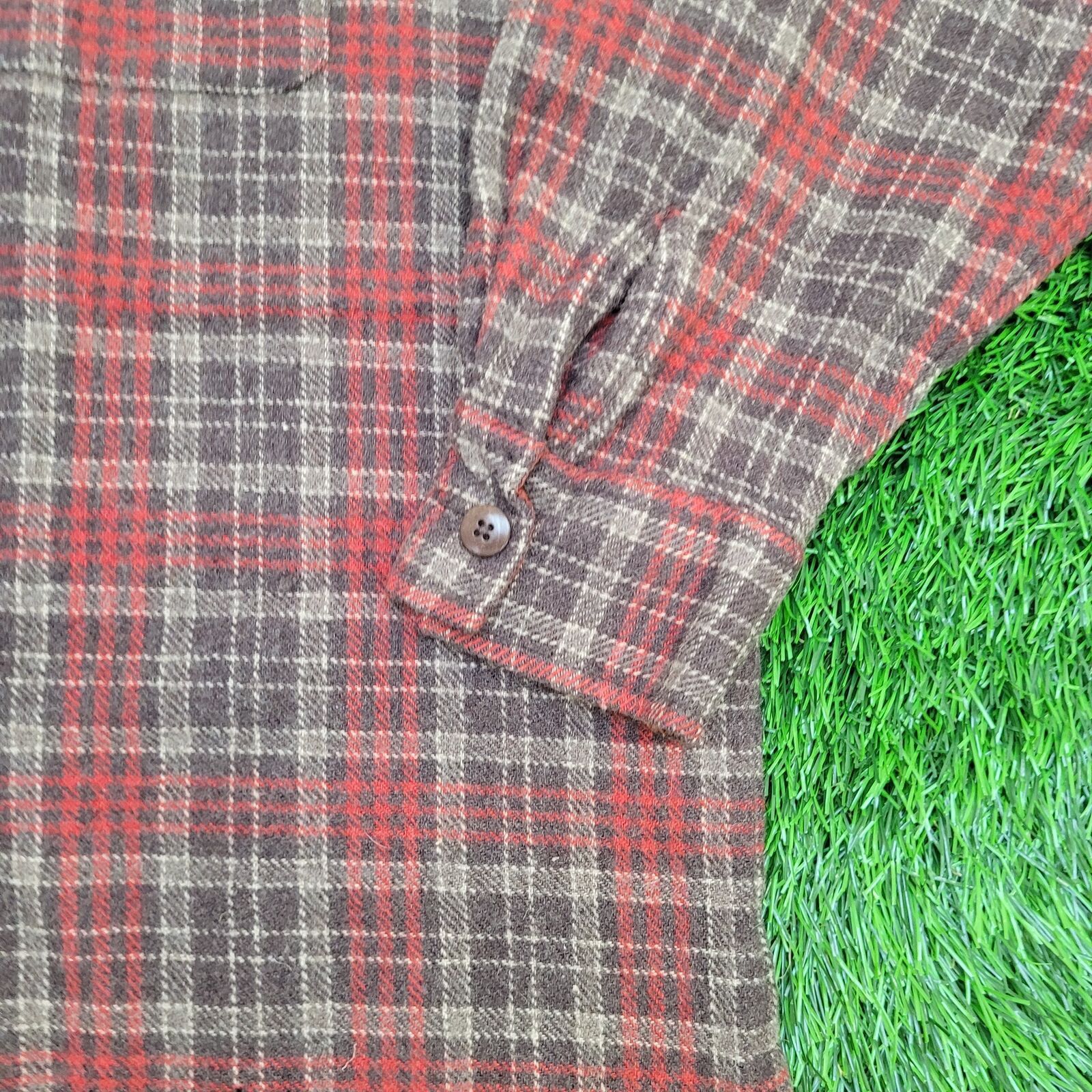 Gap VTG GAP Shirt Jacket Womens L/XL 24x28 Red Baggy Flannel Size XL / US 12-14 / IT 48-50 - 4 Thumbnail