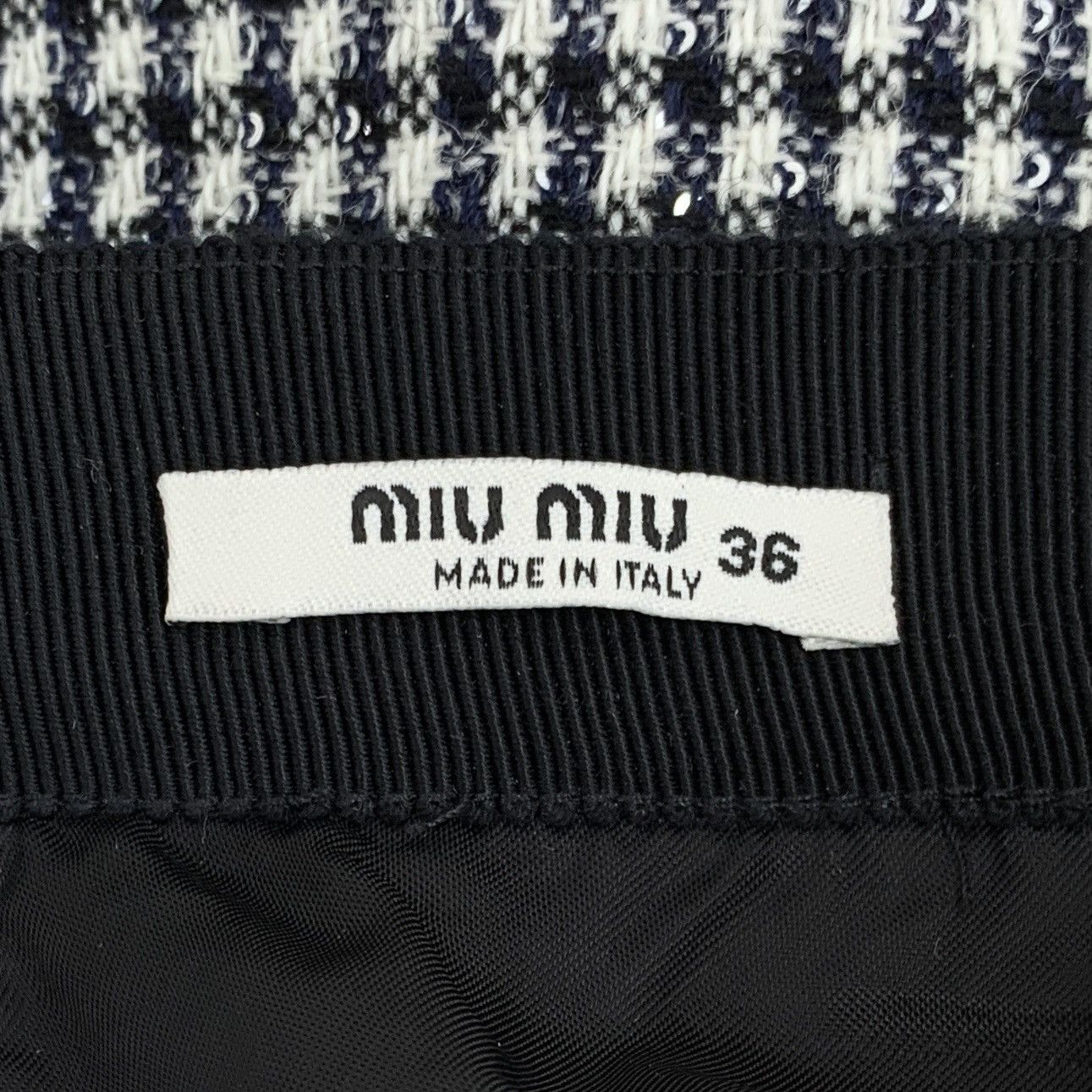 Miu Miu Miu Miu Black Bow Wool Casual Woven Sequin Halter Dress Size 25" / US 0 / IT 36 - 5 Thumbnail