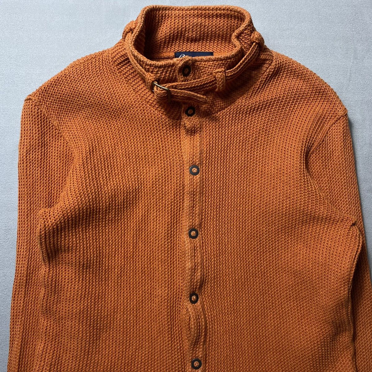 Tornado Mart Tornado Mart - Waffle Knit Belted Neck Size L / US 10 / IT 46 - 2 Thumbnail