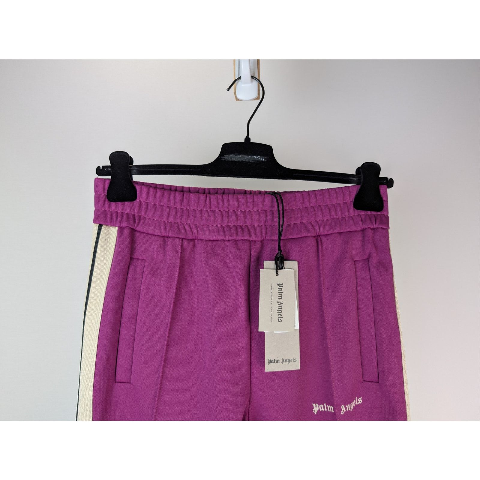 Palm Angels o1rshd1 Q:2 / Classic Logo Track Pants in Purple / Off White Size US 32 / EU 48 - 3 Thumbnail