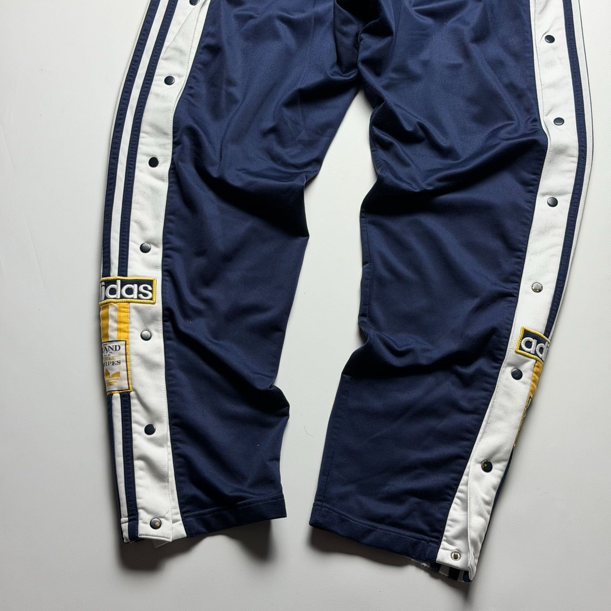 Adidas Archival 80s Adidas Breakaway Button-Up Track Pants Navy Blu Size US 33 - 9 Thumbnail
