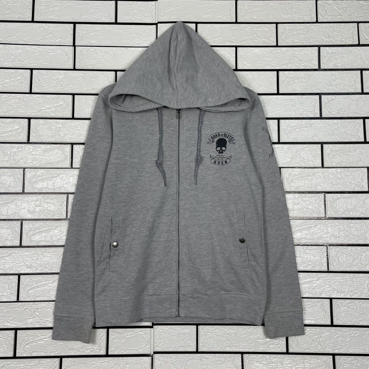 Japanese Brand Roen Road Of Blitz Skull Hoodie Size US S / EU 44-46 / 1 - 1 Thumbnail