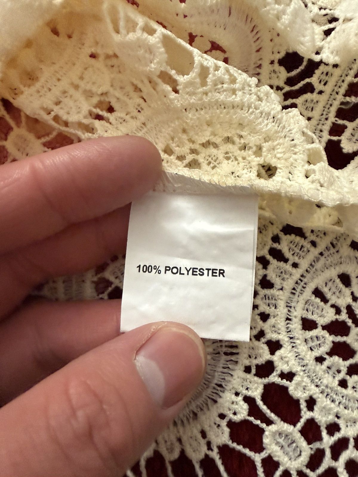 Other Enternostalgia Cream Paisley Lace Button-Up Shirt Size XL Size US XL / EU 56 / 4 - 2 Thumbnail