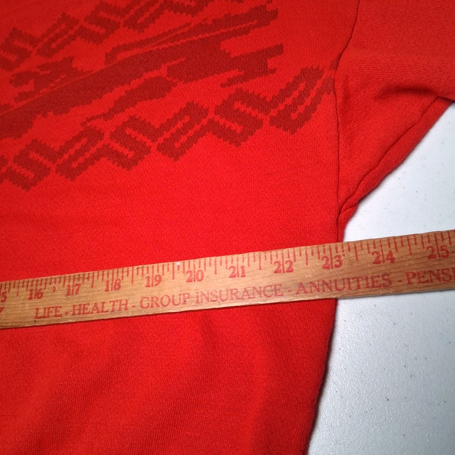 Griffin VINTAGE VA-HO Griffin Sweatshirt Shirt Women S Red Mock Neck Pullover Knit Acrylic - 90s Style? Size S / US 4 / IT 40 - 7 Thumbnail