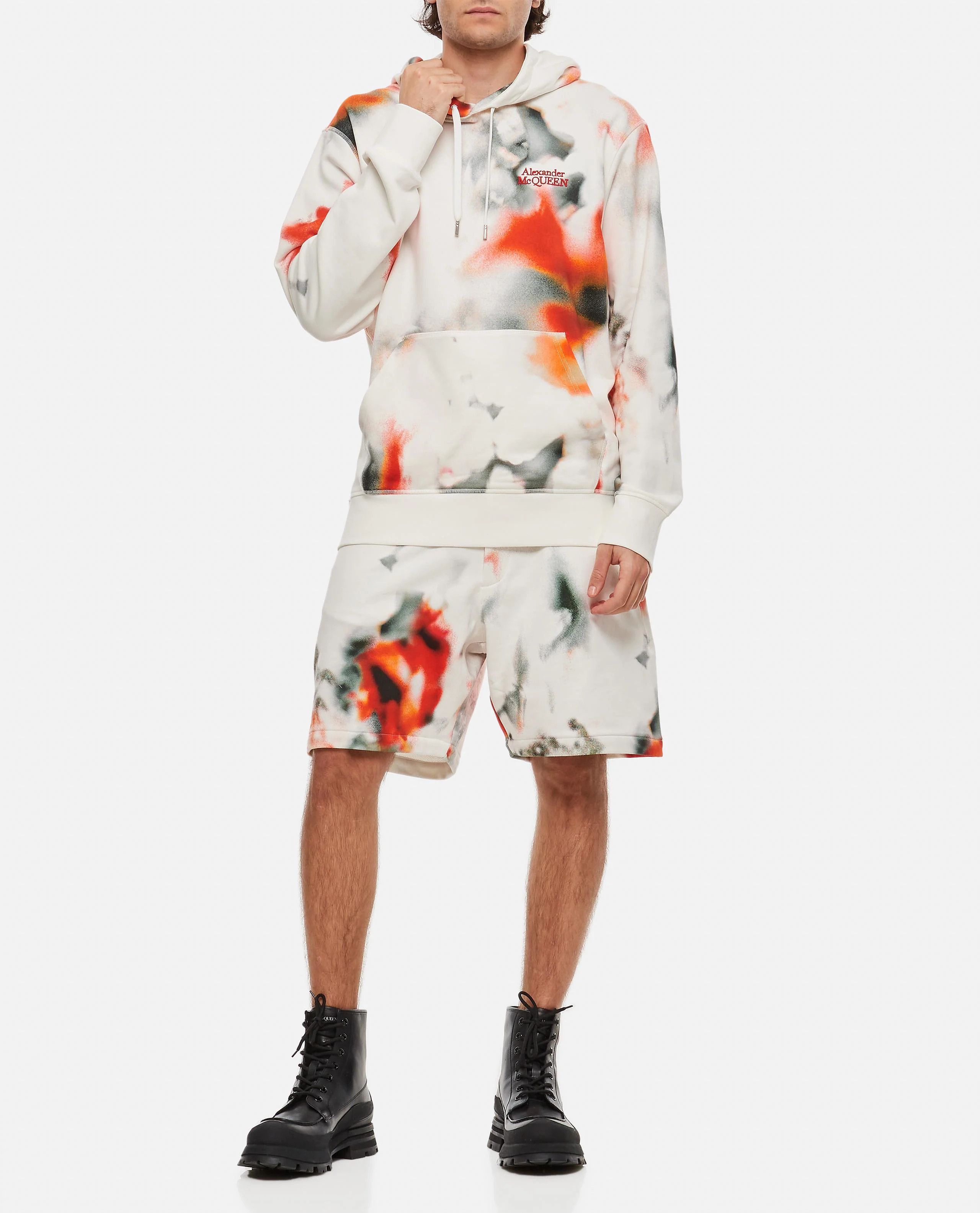 Alexander McQueen ALEXANDER MCQUEEN white floral print cotton shorts XL NWT Size US 36 / EU 52 - 3 Thumbnail